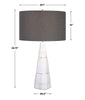 Uttermost Citadel White Marble Table Lamp