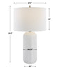 Modern Accents Wave Pattern Ceramic Table Lamp