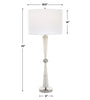 Uttermost Hourglass White Table Lamp