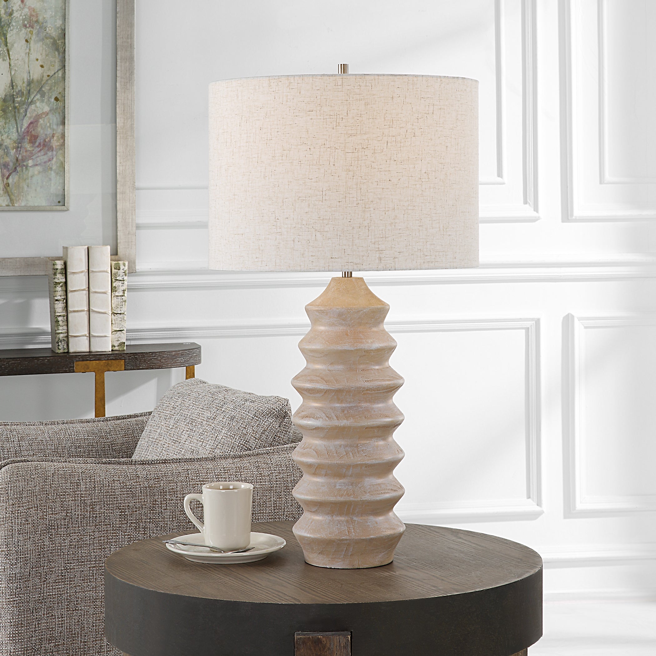 Uttermost Uplift Geometric Table Lamp