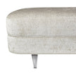 Michael Amini Lanna Armless Chaise Storm Silver Mist