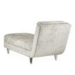 Michael Amini Lanna Armless Chaise Storm Silver Mist