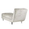 Michael Amini Lanna Armless Chaise Storm Silver Mist