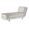 Michael Amini Lanna Armless Chaise Storm Silver Mist