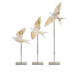 Lalique Swallow Wings Up Wall Sculpture