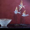 Lalique Swallow Wings Up Wall Sculpture