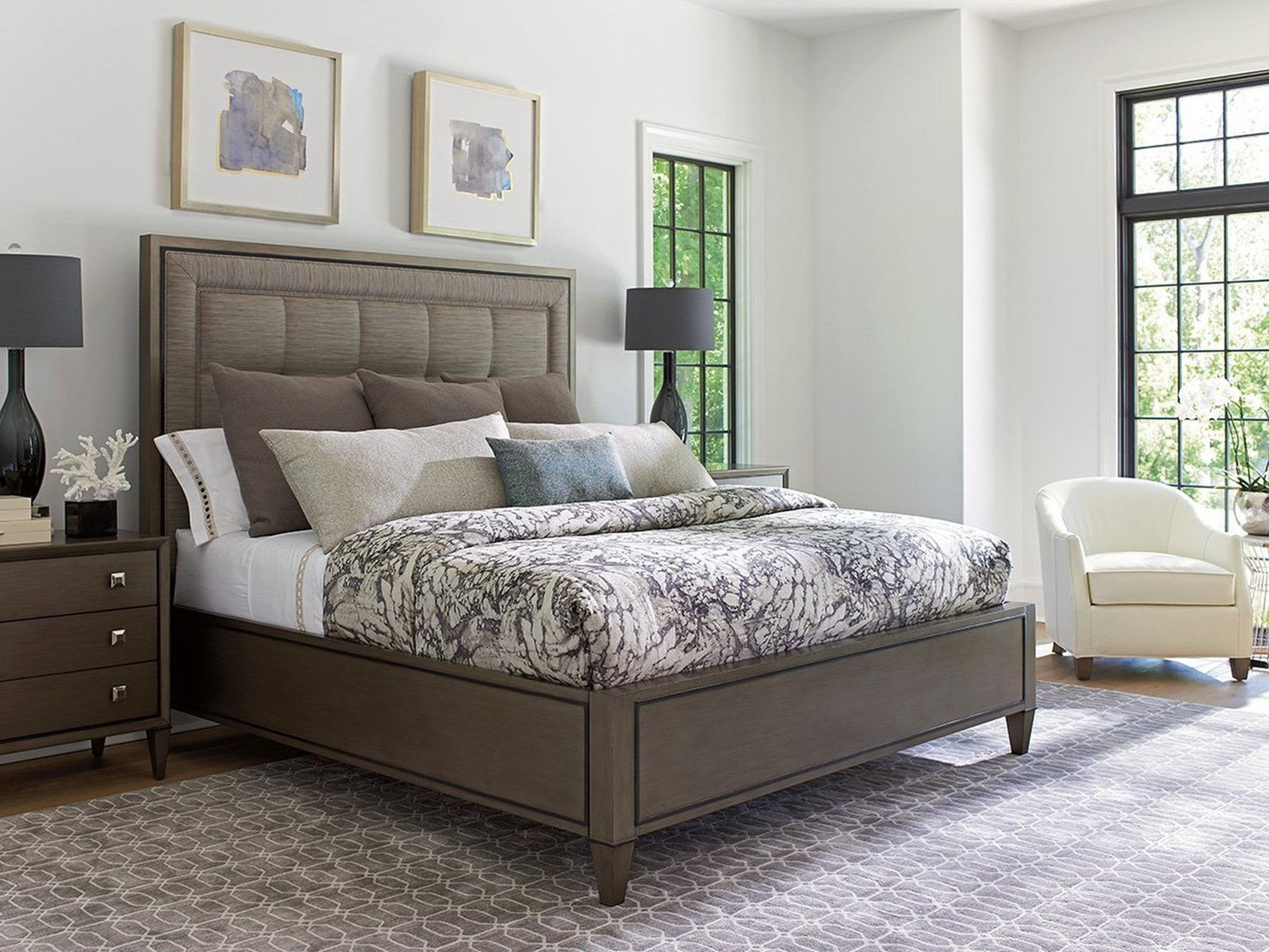 Lexington Ariana St. Tropez Upholstered Panel Bed