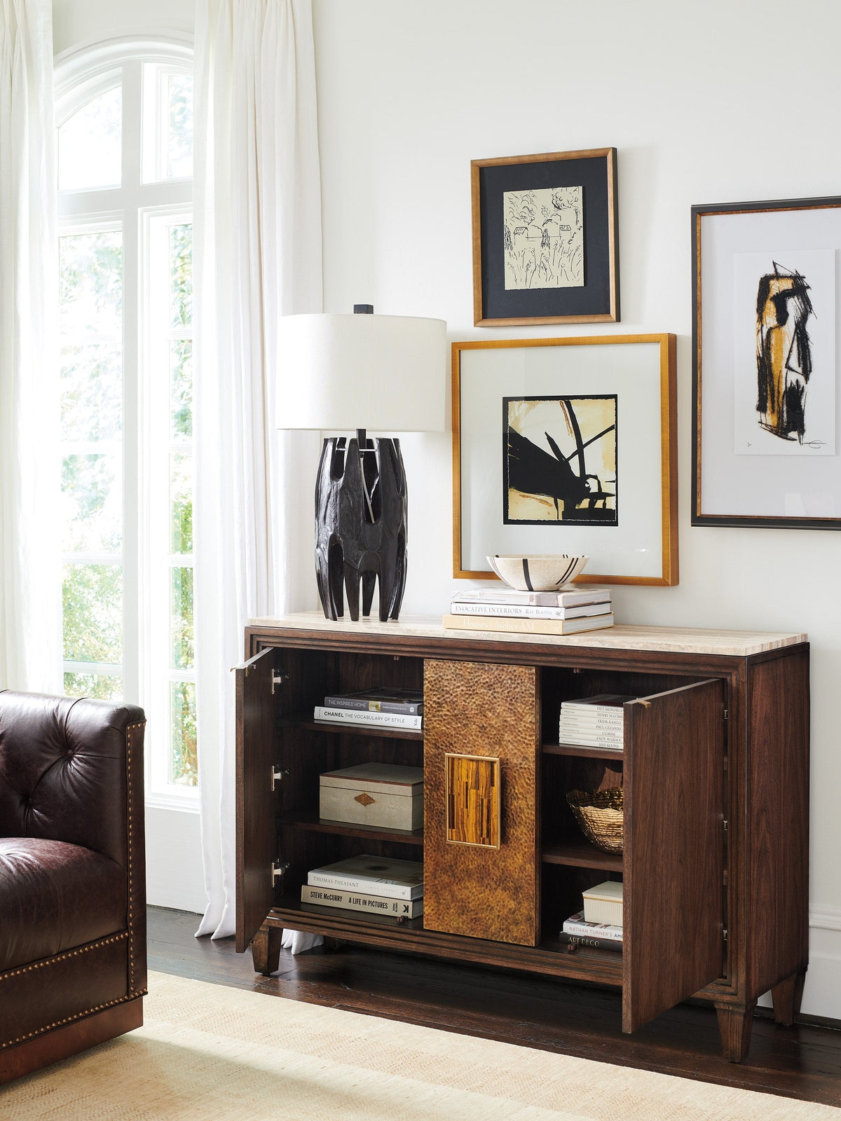 Lexington Silverado Santa Clara Hall Chest with Stone Top