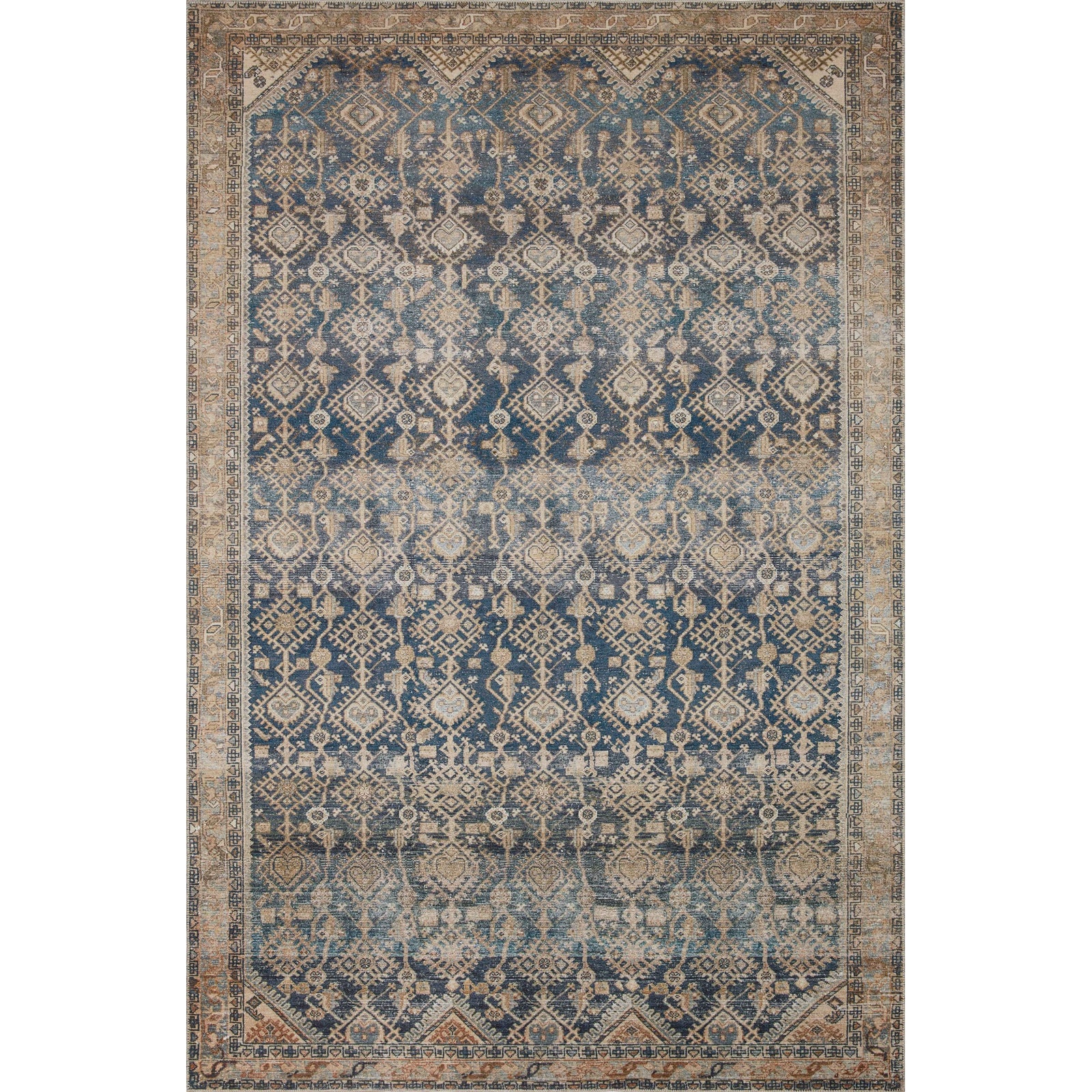 Loloi Magnolia Home Lenna LEA-01 Rug in Indigo / Natural