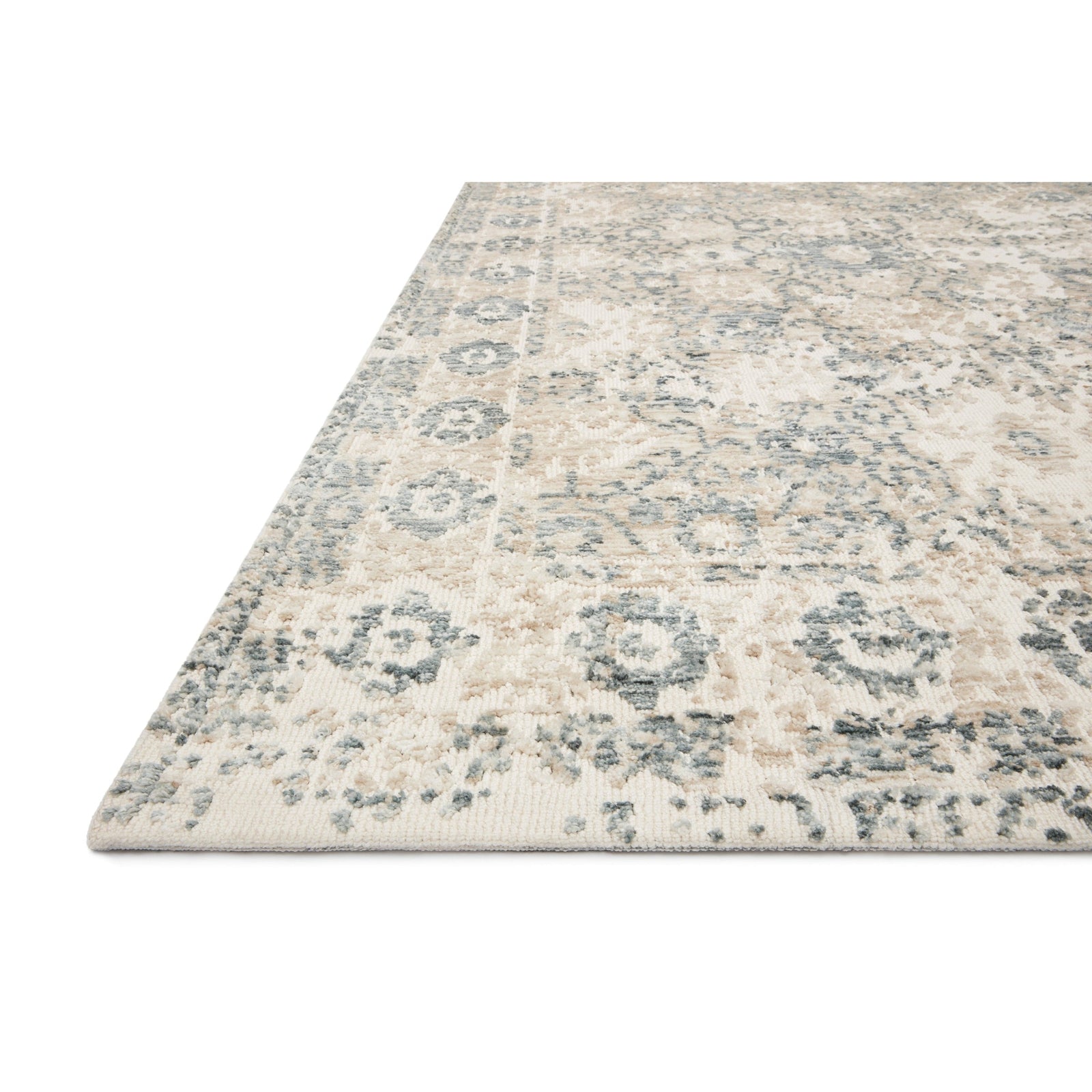 Loloi Magnolia Home Lindsay LIS-03 Rug in Antique White / Aqua