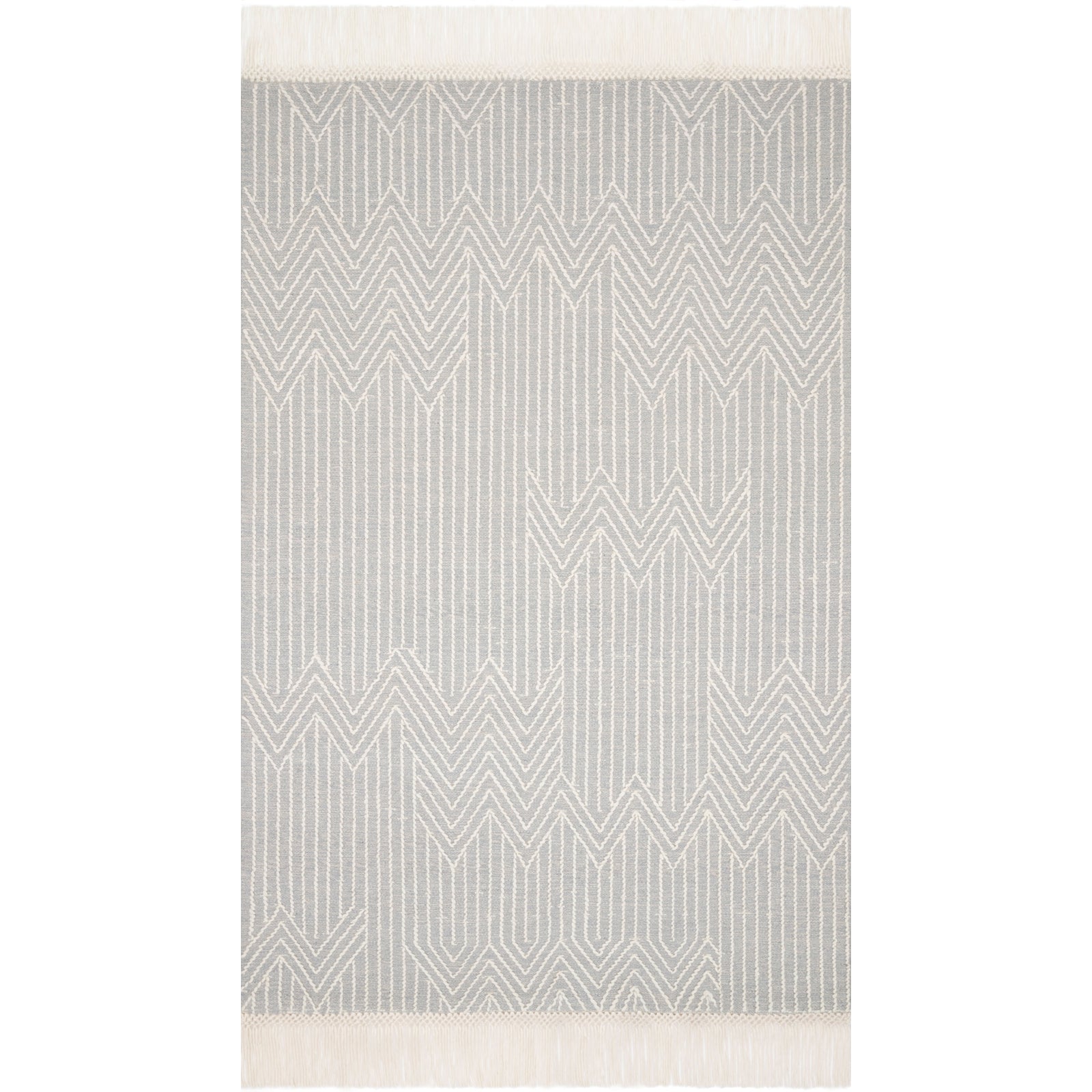 Loloi Magnolia Home Newton NET-02 Rug in Light Grey / Ivory