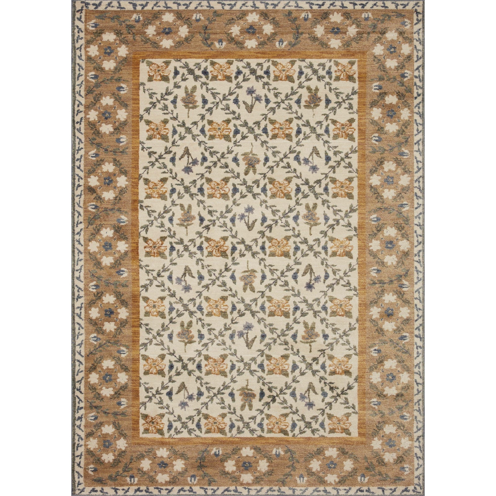 Loloi Rifle Paper Fiore FIO-03 Rug in Gold