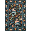 Loloi Rifle Paper Les Fleurs LES-01 Rug in Black