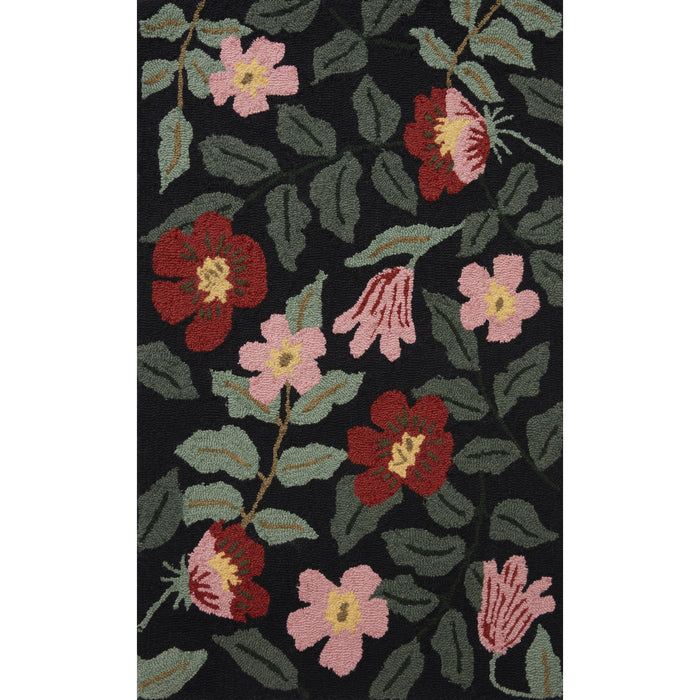 Loloi Rifle Paper Minnie MIN-06 Rug in Black / Multi