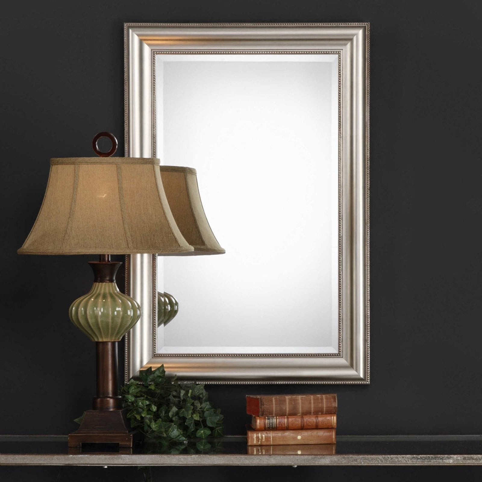 Modern Accents Beaded Rectangular Mirror