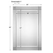 Modern Accents Frameless Rectangular Mirror