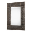 Modern Accents Embossed Metal Frame Mirror