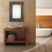 Modern Accents Embossed Metal Frame Mirror
