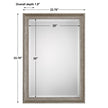 Modern Accents Textured Metallic Mirror