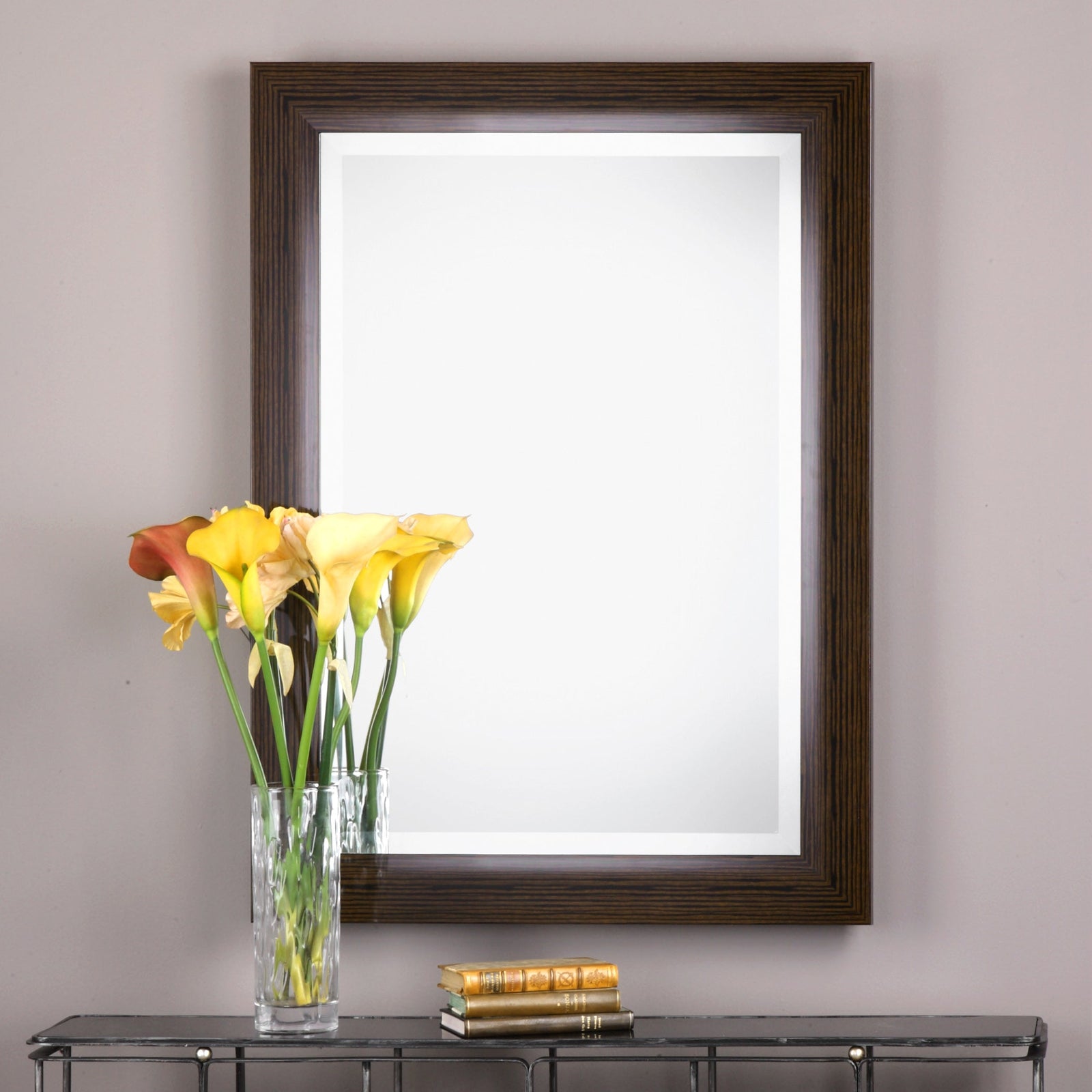 Modern Accents Dark Bamboo Mirror