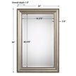 Modern Accents Beaded Rectangular Mirror