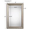 Modern Accents Beaded Rectangular Mirror