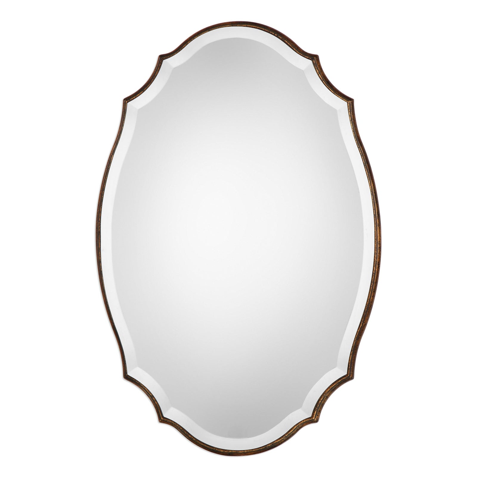 Modern Accents Shaped Beveled Mirror