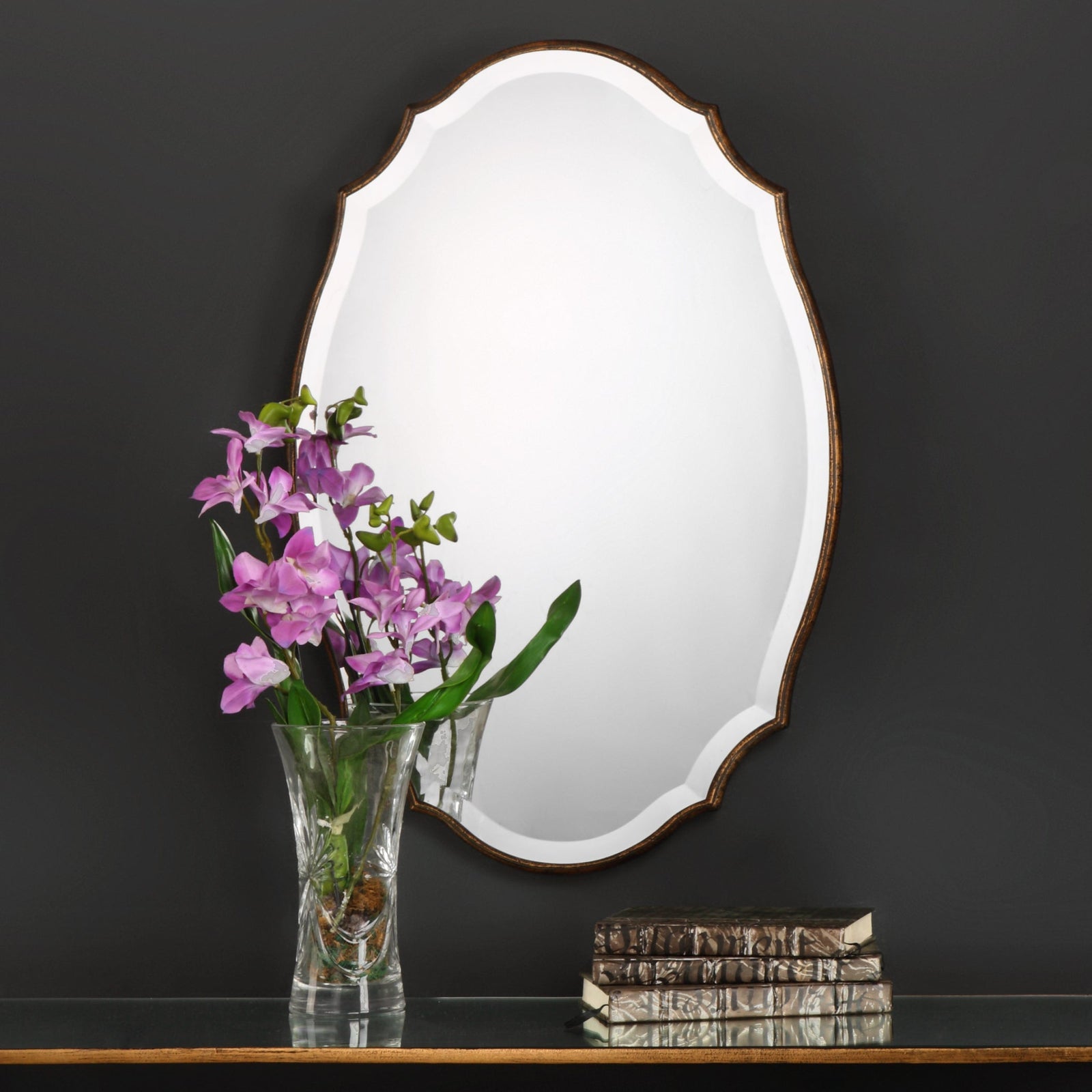 Modern Accents Shaped Beveled Mirror