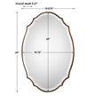 Modern Accents Shaped Beveled Mirror
