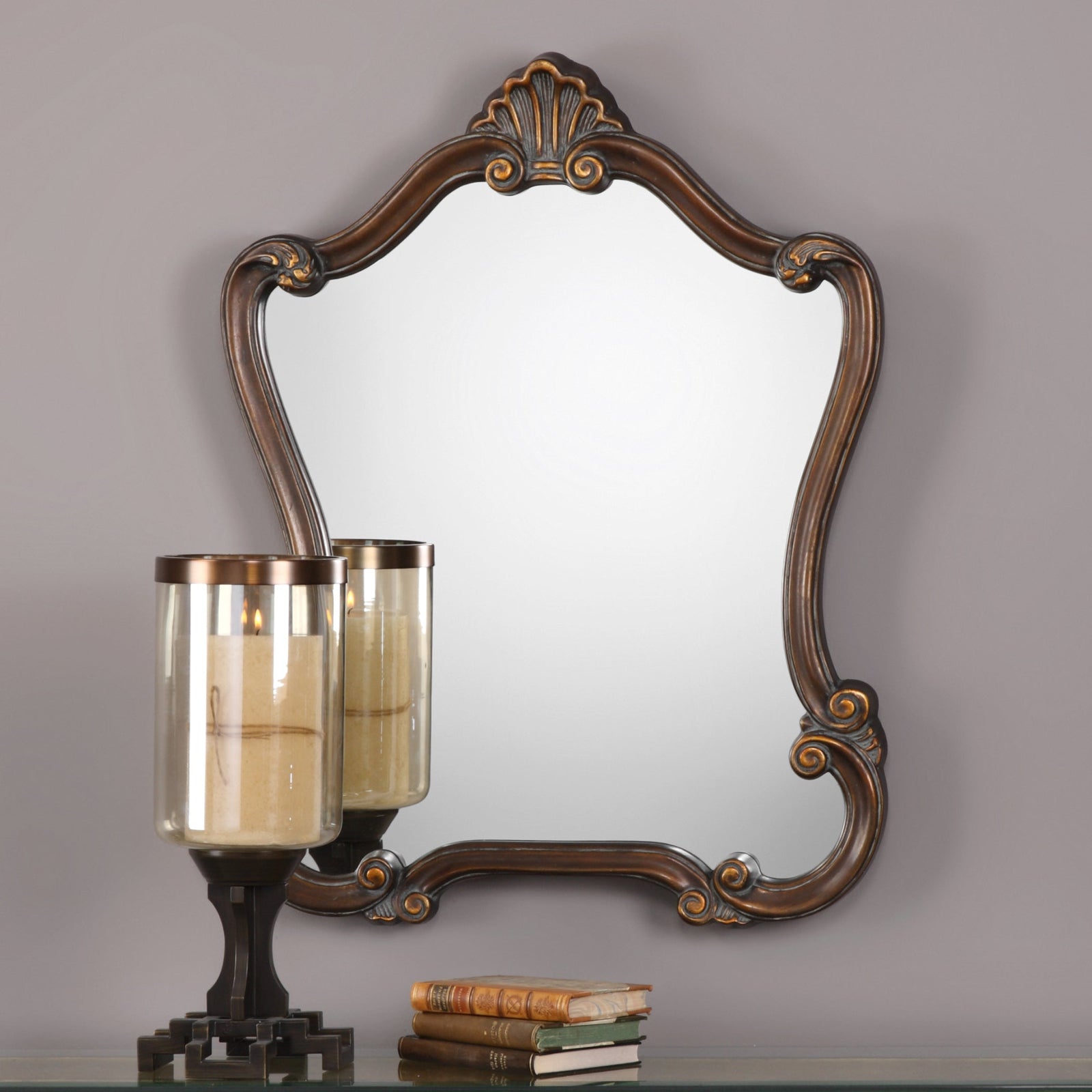 Modern Accents Scroll Frame Mirror