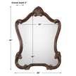 Modern Accents Scroll Frame Mirror