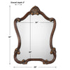 Modern Accents Scroll Frame Mirror