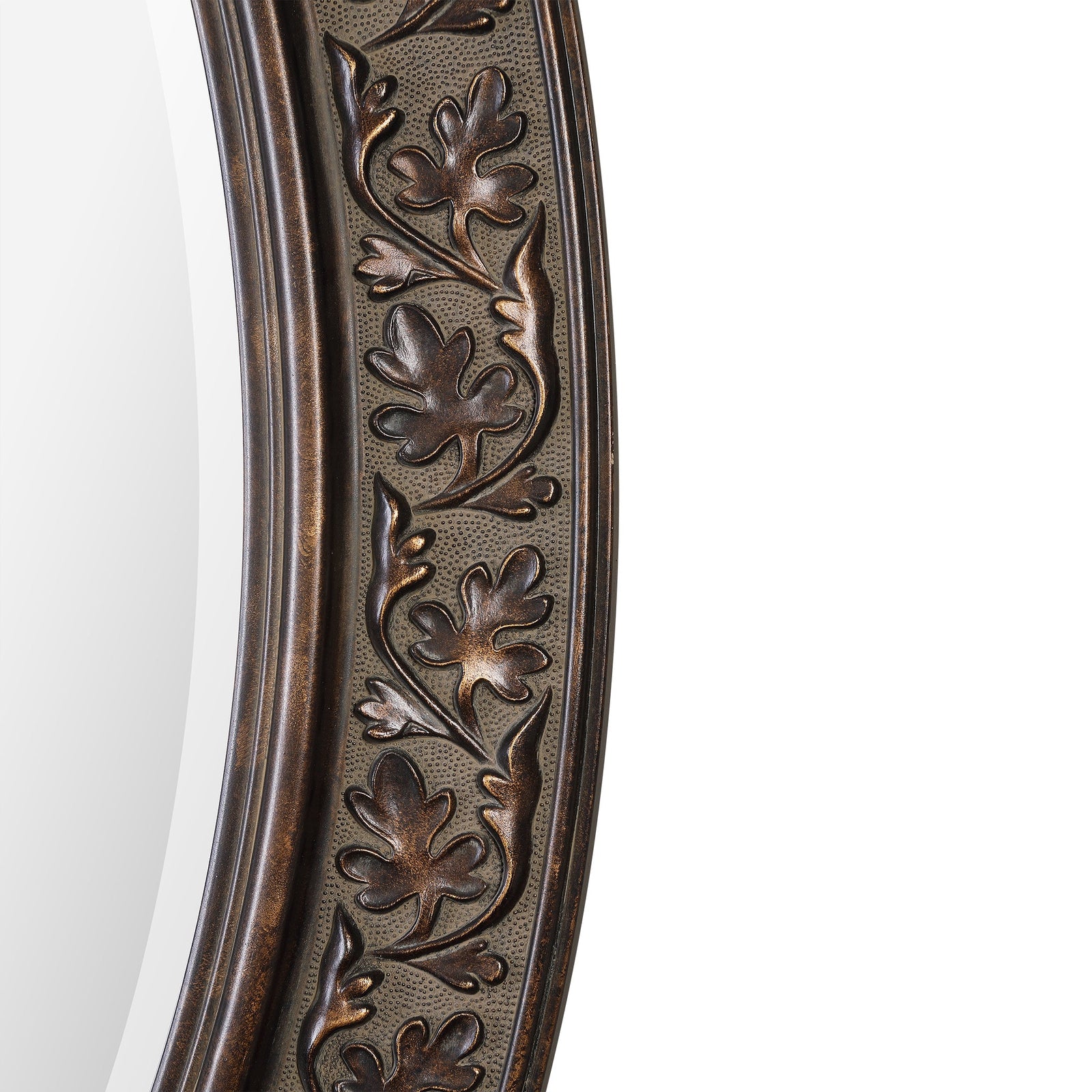 Modern Accents Oval Embossed Mirror