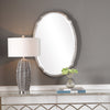 Modern Accents Oval Hammered Metal Mirror