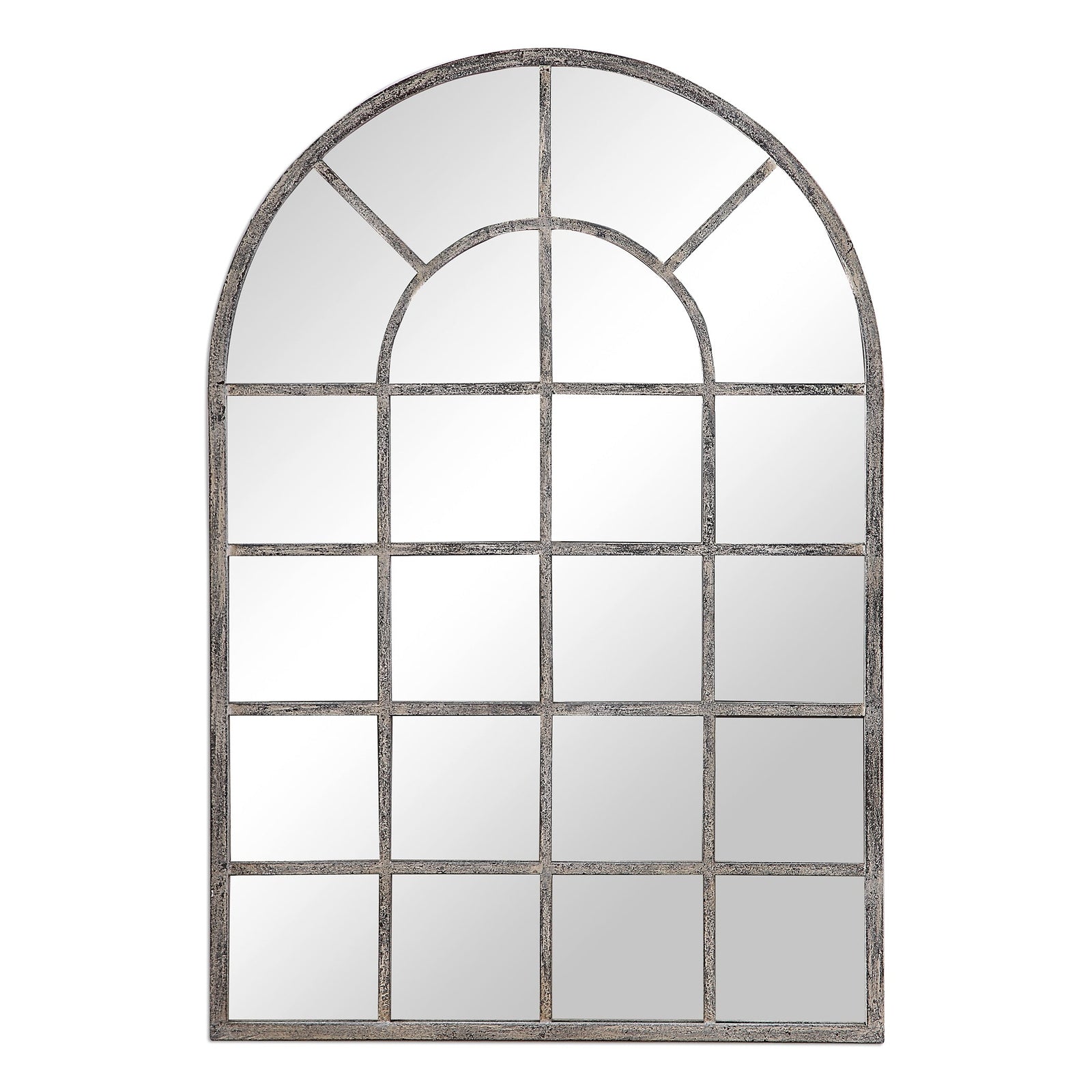 Modern Accents Arched Windowpane Mirror
