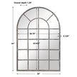 Modern Accents Arched Windowpane Mirror
