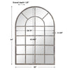 Modern Accents Arched Windowpane Mirror