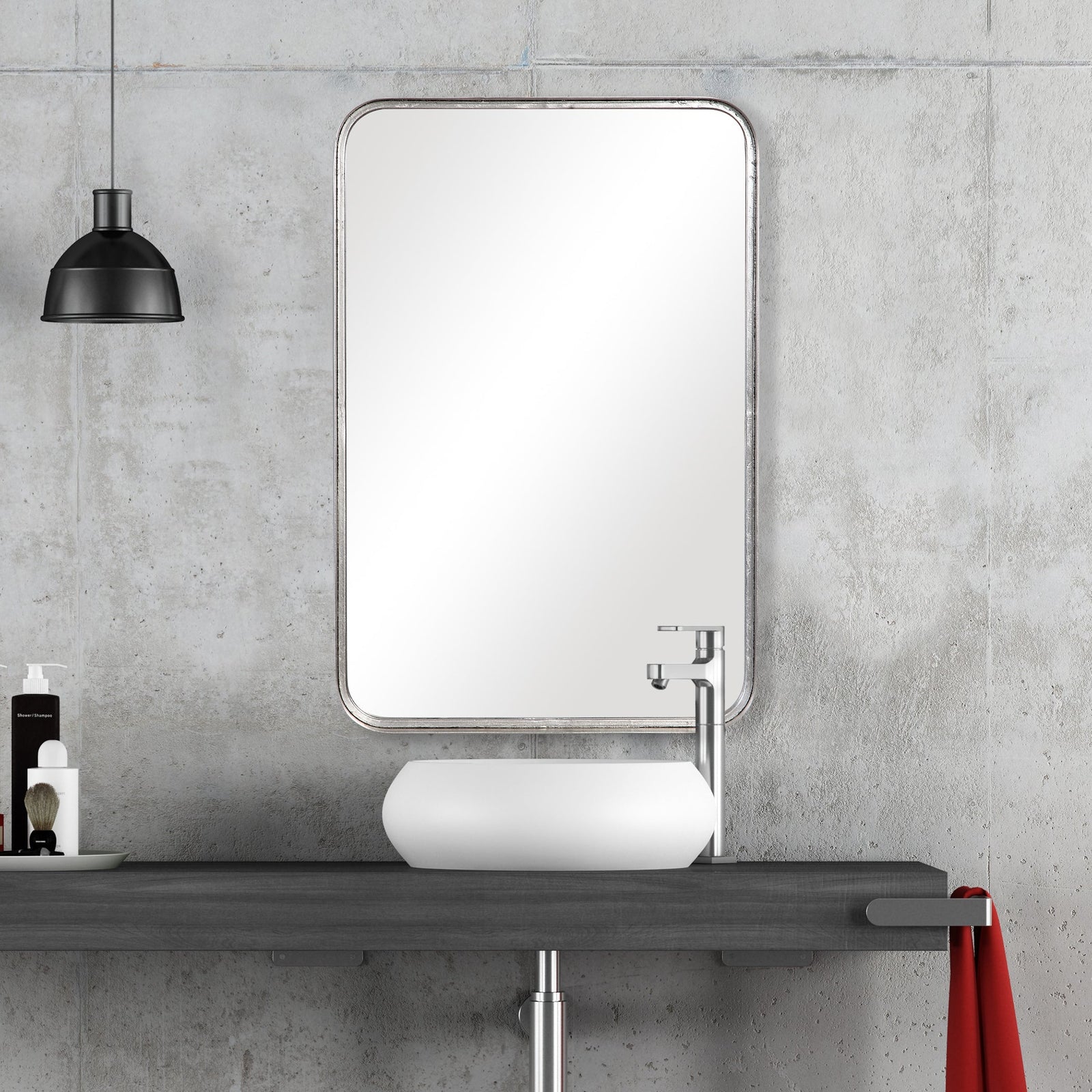 Modern Accents Burnished Rounded Corners Mirror