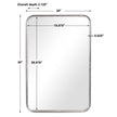 Modern Accents Burnished Rounded Corners Mirror
