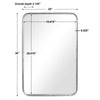 Modern Accents Burnished Rounded Corners Mirror