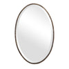 Modern Accents Narrow Oval Metal Frame Mirror
