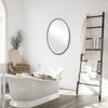 Modern Accents Narrow Oval Metal Frame Mirror