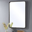 Modern Accents Rounded Metal Rectangular Mirror