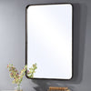 Modern Accents Rounded Metal Rectangular Mirror