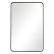 Modern Accents Rounded Metal Rectangular Mirror