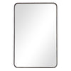 Modern Accents Rounded Metal Rectangular Mirror