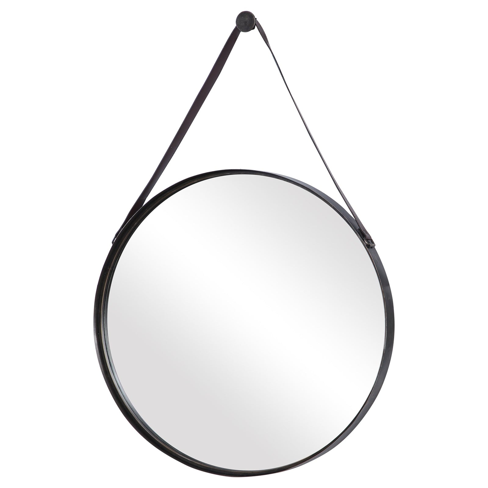 Modern Accents Round Hanging Mirror