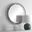 Modern Accents Round Iron Mirror