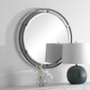 Modern Accents Round Iron Mirror