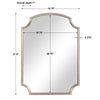 Modern Accents Arched Top Accent Mirror